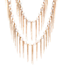 Load image into Gallery viewer, White Fringe 62&quot; Necklace