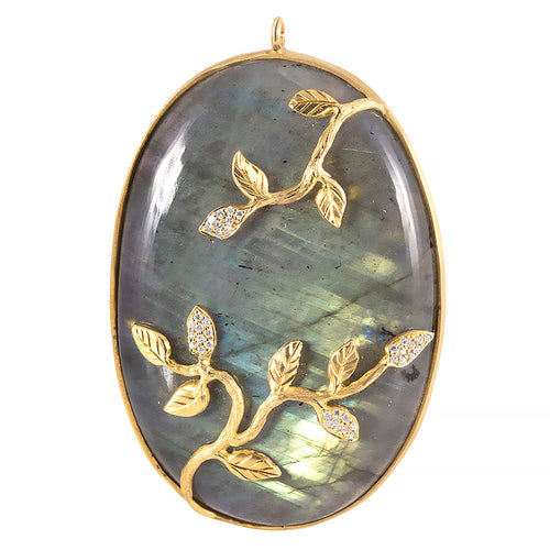 Labradorite Oval Pendant