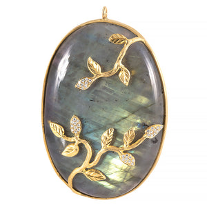 Labradorite Oval Pendant