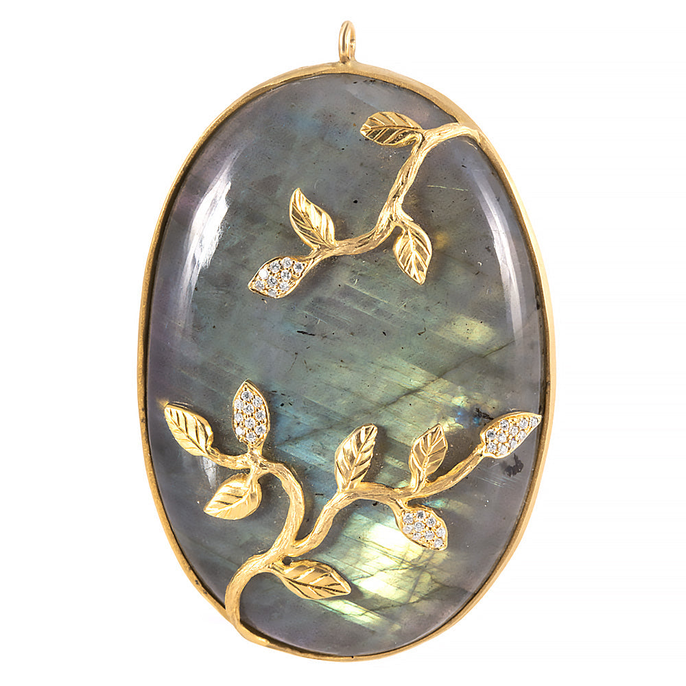 Labradorite Oval Pendant