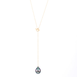Pearl Y Necklace