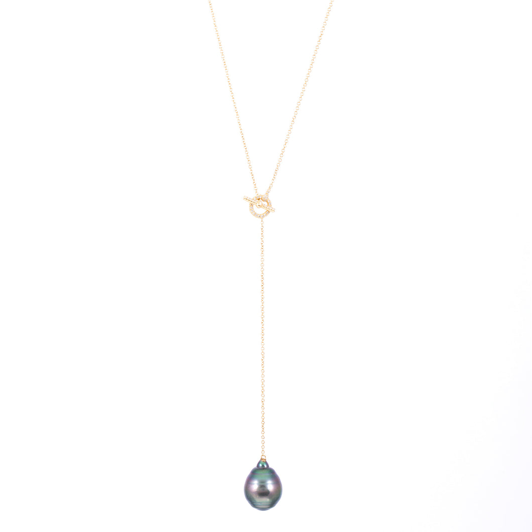 Pearl Y Necklace