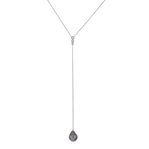 Pearl Y Necklace