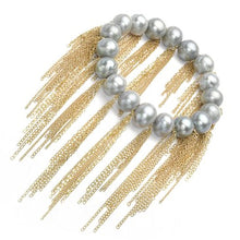 Load image into Gallery viewer, 18k Silver Fringe Bracelet