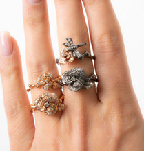 Load image into Gallery viewer, Diamond Rose Ring
