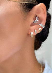Baguette Diamond Studs