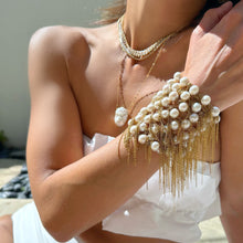 Load image into Gallery viewer, White Fringe 62&quot; Necklace