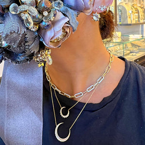 Diamond Paperclip Chain