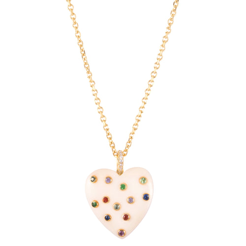 Rainbow Heart Necklace