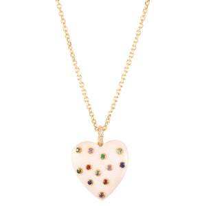 Rainbow Heart Necklace