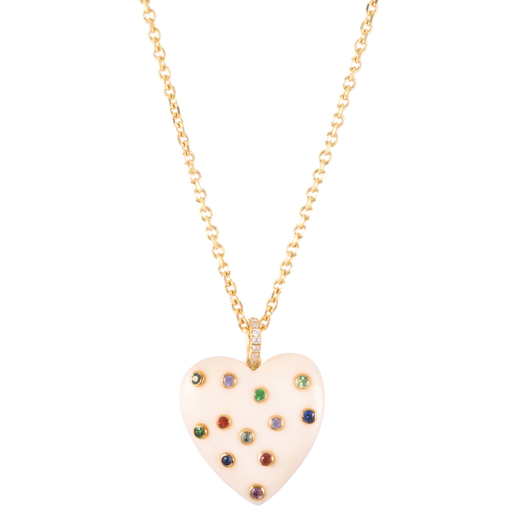 Rainbow Heart Necklace