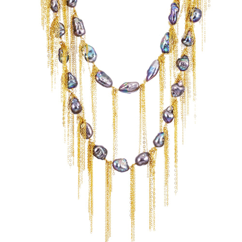 Ink Fringe Necklace