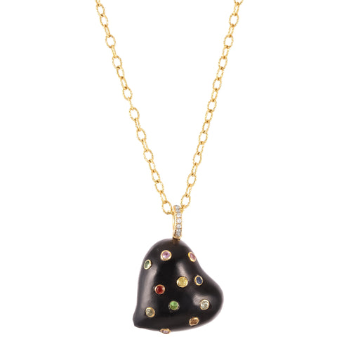 Rainbow Heart Necklace