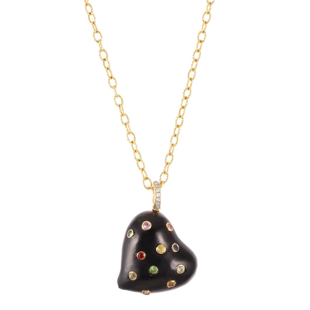 Rainbow Heart Necklace