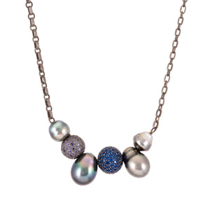 Pearl Cluster Necklace