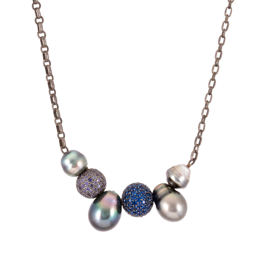 Pearl Cluster Necklace
