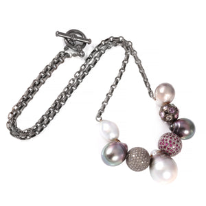 Pearl Cluster Necklace