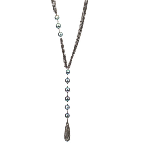 Pearl Y Necklace