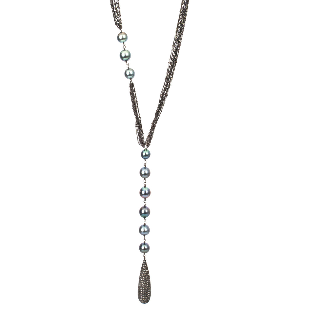 Pearl Y Necklace