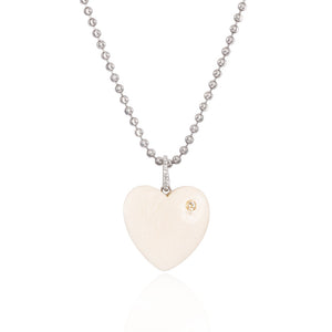 Bone Heart Pendant