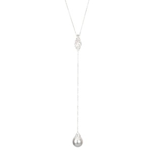 Pearl Y Necklace