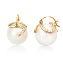 Load image into Gallery viewer, 14.5mm Pearl Earrings