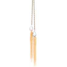 Load image into Gallery viewer, Silver Tassel Lariat