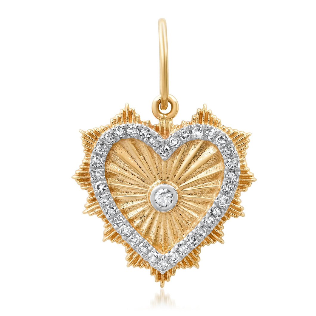 Diamond Heart Charm