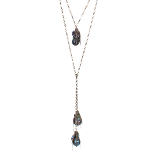 Ink Pearl Lariat