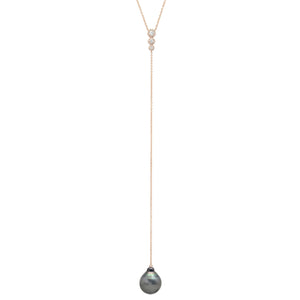 Pearl Y Necklace