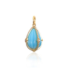 Load image into Gallery viewer, Caged Turquoise Charm