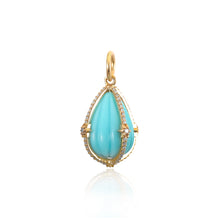 Load image into Gallery viewer, Caged Turquoise Charm