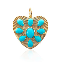 Load image into Gallery viewer, Radiating Heart Charm