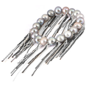 Silver Fringe Bracelet