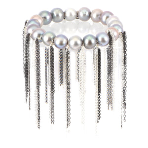 Silver Fringe Bracelet