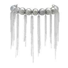 Load image into Gallery viewer, Silver Fringe Bracelet