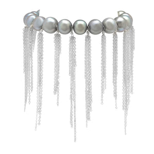 Silver Fringe Bracelet