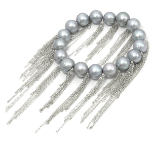 18k Silver Fringe Bracelet
