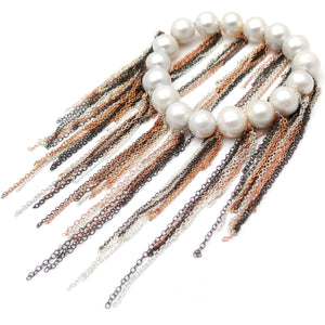 White Fringe Bracelet