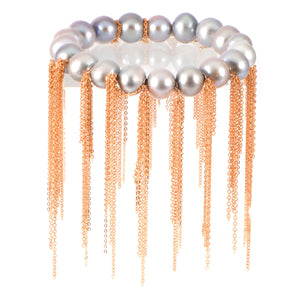 Silver Fringe Bracelet