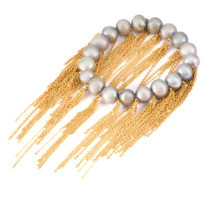 Silver Fringe Bracelet