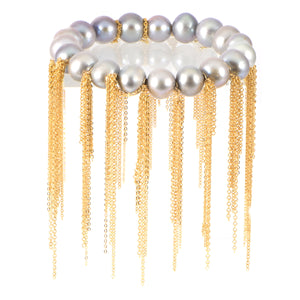Silver Fringe Bracelet