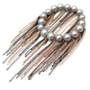 Silver Fringe Bracelet