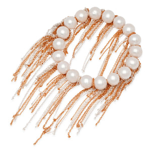 White Fringe Bracelet