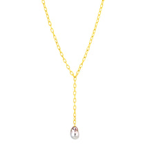 Load image into Gallery viewer, Pearl Link Y Necklace