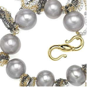 Silver Fringe 62" Necklace