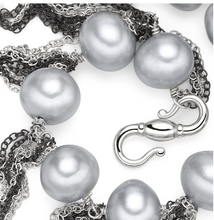 Load image into Gallery viewer, Silver Fringe 62&quot; Necklace