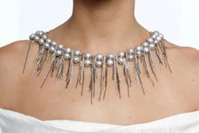 Load image into Gallery viewer, Silver Fringe 62&quot; Necklace