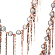 Load image into Gallery viewer, Silver Fringe 62&quot; Necklace