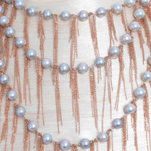 Load image into Gallery viewer, Silver Fringe 62&quot; Necklace